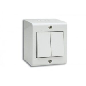 BOITE APPARENTE 2 MODULES S45 BLANC 45Q02BG SOMEF