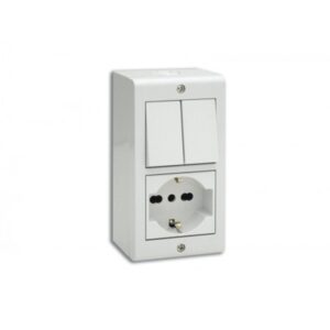 BOITE APPARENTE 4M BLANC 45Q04BG SOMEF