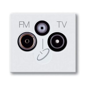 PRISE COMB TV-FM-SAT BLANC 45B96TRN3 SOMEF