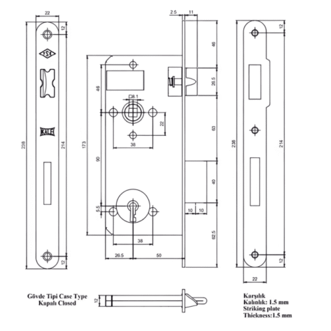 serrure-pt-151t-axe5-kale-kilit