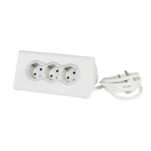 Bloc multiprise chargeur 3x2P+T et 2 USB
